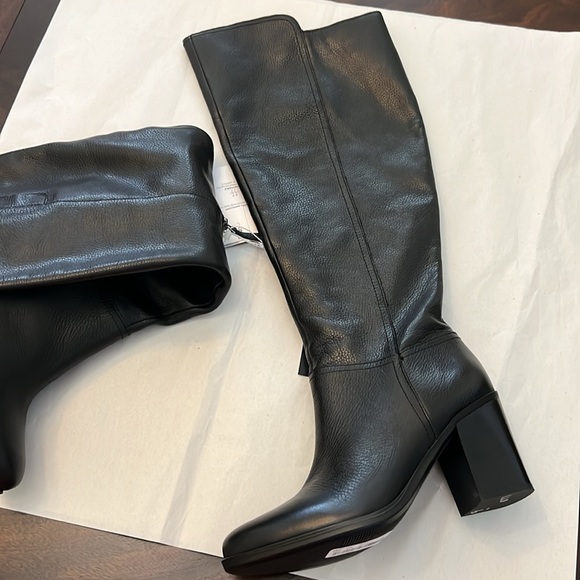 Naturalizer Kyrie Leather Water-Repellent  Wide Calf Over-the-Knee Boots - Picture 8 of 16